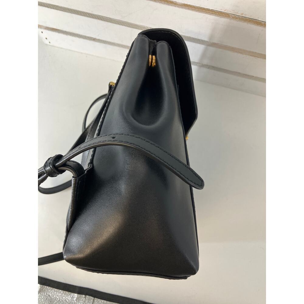 MICHAEL KORS, BLACK SMOOTH LEATHER LATCH CLOSURE BACKPACK` - Picture 3 of 16